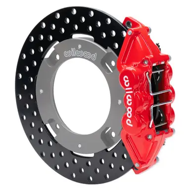 Wilwood 17-21 Can-Am X3RS Red 6-Piston Rear Kit 11.25in - Drilled Rotors - 140-16629-DR Free Shipping