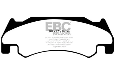 Must Have EBC 05-06 Dodge Ram SRT-10 8.3 Greenstuff Front Brake Pads - DP61739