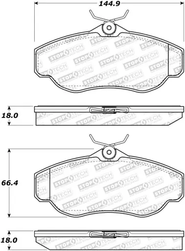 StopTech Street Brake Pads - 308.06760 Brand New