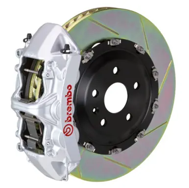 Brembo 14-18 A250/14-19 CLA250 Front GT BBK 6 Piston Cast 365x34 2pc Rotor Slotted Type1-Silver - 1N2.8512A3 Best Seller