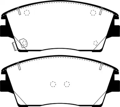 Wholesale EBC 2016+ Hyundai Tuscon Ultimax2 Front Brake Pads - UD1847