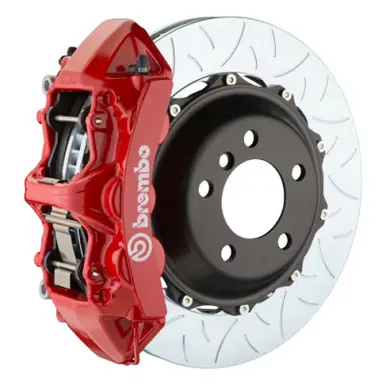 Buy Today Brembo 20+ Corvette C8/C8 Z51 Front GT BBK 6 Piston Cast 380x32 2pc Rotor Slotted Type-3-Red - 1M3.9058A2