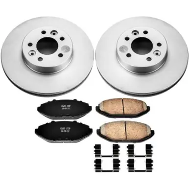 Power Stop 98-02 Ford Crown Victoria Front Z17 Evolution Geomet Coated Brake Kit - CRK1335 Modern