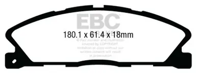 EBC 13+ Ford Taurus 3.5 Twin Turbo SHO Redstuff Front Brake Pads - DP33019C Save Now
