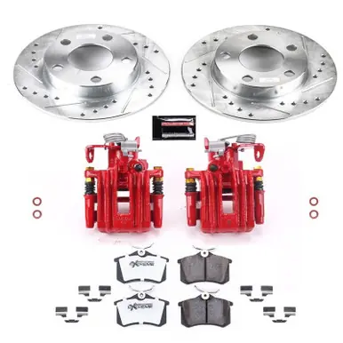 Sale Power Stop 99-05 Volkswagen Passat Rear Z26 Street Warrior Brake Kit w/Calipers - KC585-26