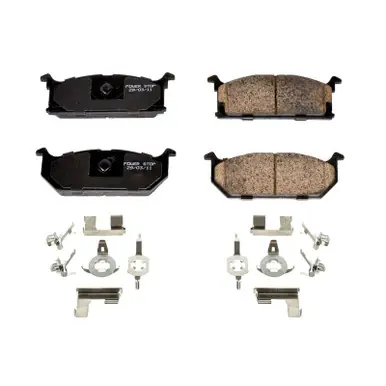 Power Stop 89-94 Geo Metro Front Z17 Evolution Ceramic Brake Pads w/Hardware - 17-296 One Day Deal