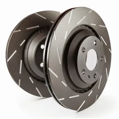 EBC 11-17 Porsche Cayenne (2nd Gen) 3.0L Supercharged Hybrid USR Slotted Front Rotors - USR1920 Top Rated