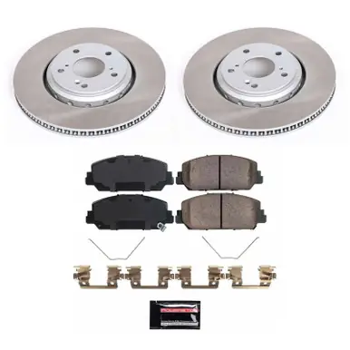 Affordable Power Stop 17-20 Honda Civic Front Semi-Coated Rotor Kit - SC7347