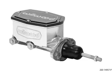 Wilwood Compact Tandem Master Cylinder - 7/8in Bore - w/Pushrod (Ball Burnished) - 260-14957-P Brand New