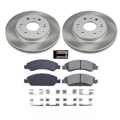 Affordable Power Stop 15-20 GMC Yukon XL Front Semi-Coated Rotor Kit - SC2069