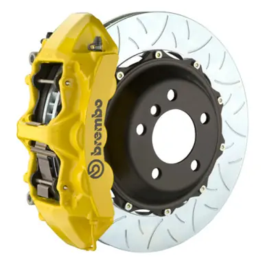 Brembo 20+ Corvette C8/C8 Z51 Front GT BBK 6 Piston Cast 380x32 2pc Rotor Slotted Type-3- Yellow - 1M3.9058A5 Final Sale