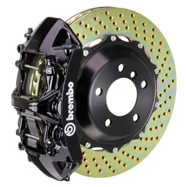 Today Only Brembo 99-05 330i (Excl. xDrive) Front GT BBK 6 Piston Cast 355x32 2pc Rotor Drilled-Black - 1M1.8020A1