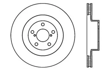 StopTech 02-10 Subaru WRX Slotted & Drilled Right Front Rotor (exc. STi) - 127.47018R Exclusive Offer