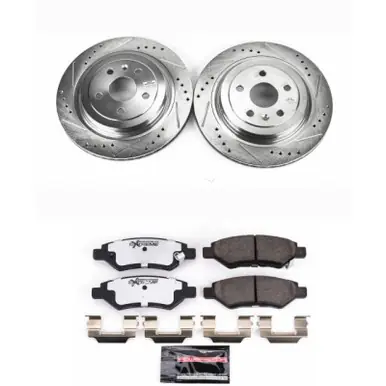 Power Stop 08-14 Cadillac CTS Rear Z26 Street Warrior Brake Kit - K4723-26 Popular