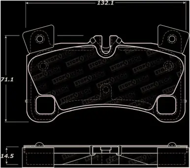 Must Have StopTech Street Brake Pads - Front - 308.13500