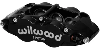 Shop Now Wilwood Caliper-Forged Narrow Superlite 6R-L/H - Aluminum 1.75/1.25in/1.25in Pistons - 1.10in Rotor - 120-14540-BK