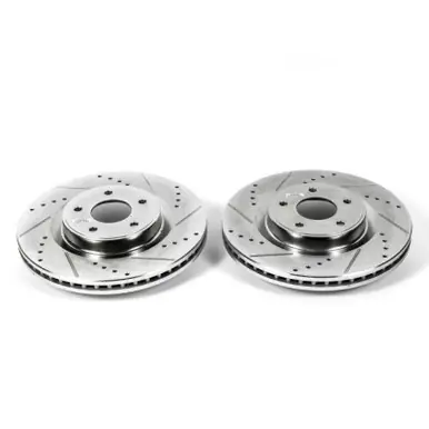 Power Stop 2013 Infiniti JX35 Front Evolution Drilled & Slotted Rotors - Pair - JBR1559XPR Fresh Stock