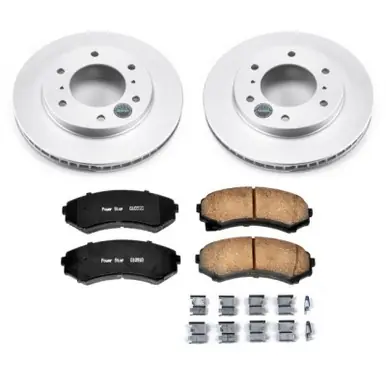 Price Drop Power Stop 01-06 Mitsubishi Montero Front Z17 Evolution Geomet Coated Brake Kit - CRK148