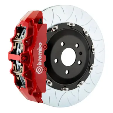 Fan Favorite Brembo 06-11 ML320 Front GT BBK 8 Piston Cast 380x34 2pc Rotor Slotted Type3-Red - 1G3.9029A2