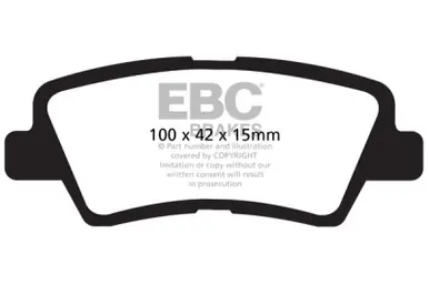 EBC 12 Hyundai Elantra 1.8 Redstuff Rear Brake Pads - DP31875C Buy Direct