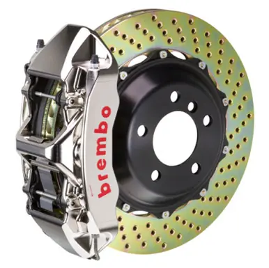 Brembo 00-02 S4/02-05 A4/06-08 A4 Front GTR BBK 6 Piston Billet 355x32 2pc Rotor Drilled- Nickel - 1M1.8011AR Reduced Price