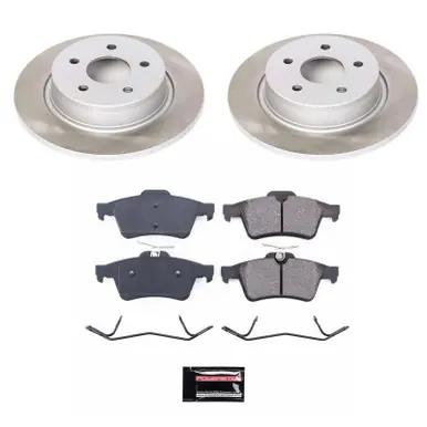 Flash Sale Power Stop 14-18 Ford Transit Connect Rear Semi-Coated Rotor Kit - SC6398