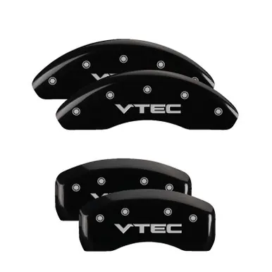 Viral MGP 4 Caliper Covers Engraved Front Honda Engraved Rear H Logo Black finish silver ch - 20201SHOHBK