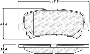 StopTech Street Select 07-13 Acura MDX Rear Brake Pads - 305.12810 Top Pick