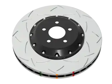 Money Back Guarantee DBA 19+ Chevrolet Camaro ZL1 (w/ NAS Nuts) 5000 Series Black Hat T3 Slotted KP Brake Rotor - Black - DBA53940BLKS