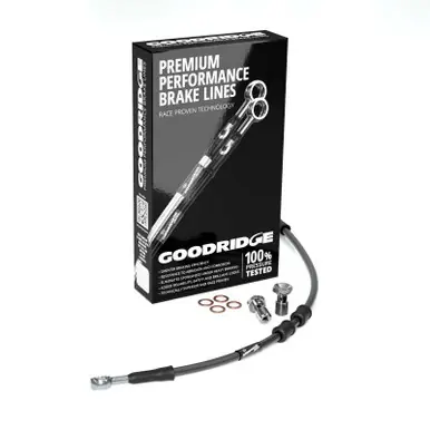 Fan Favorite Goodridge 15-17 HD FLS Multi Model (w/ABS) +6in Front Brake Line Kit - Black - HD0214-3FC-BK6