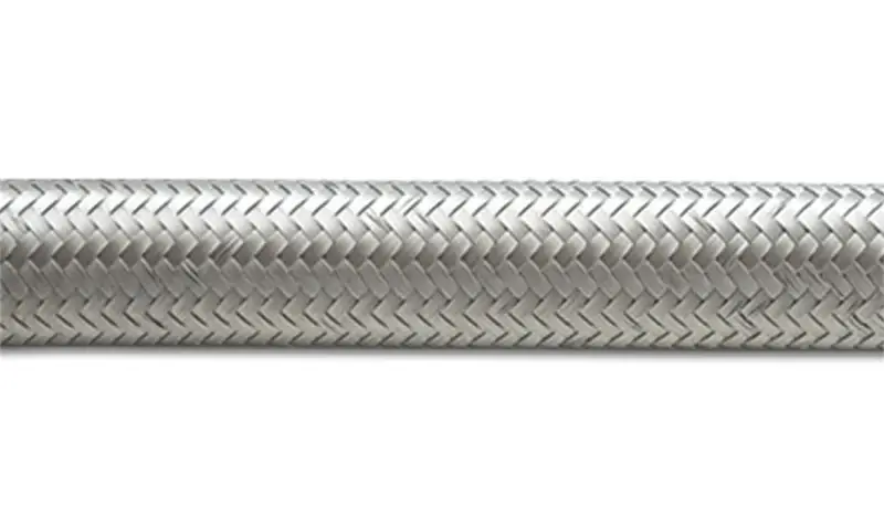 Vibrant -4 AN SS Braided Flex Hose (2 foot roll) Luxury