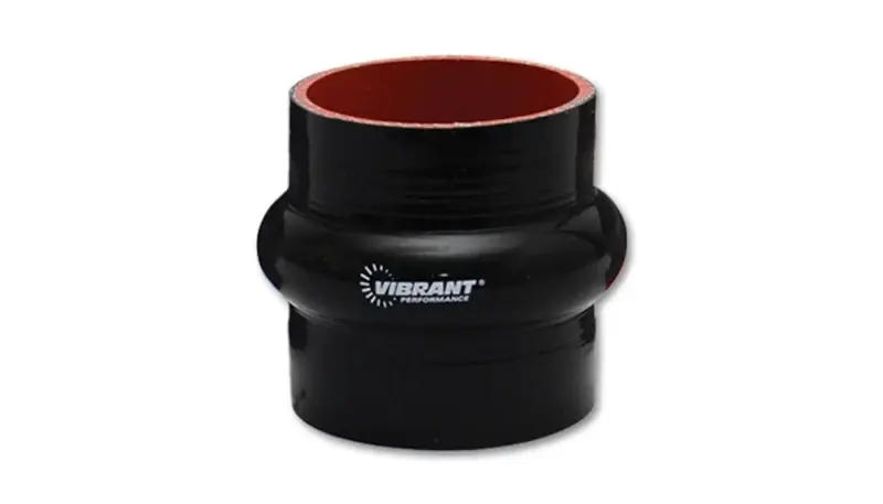 Vibrant 4 Ply Reinforced Silicone Hump Hose Connector - 4in I.D. x 3in long (BLACK) Order Now